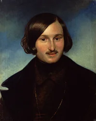 Porträt von Nikolay Gogol, 1841